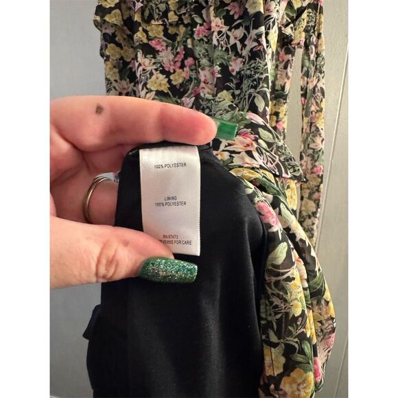 Taylor Women's Floral Tiered Maxi Dress Size 6 Multicolor Wedding - Picture 3 of 6